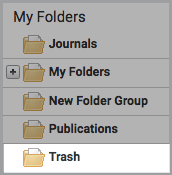 选择“垃圾处理”文件夹组
